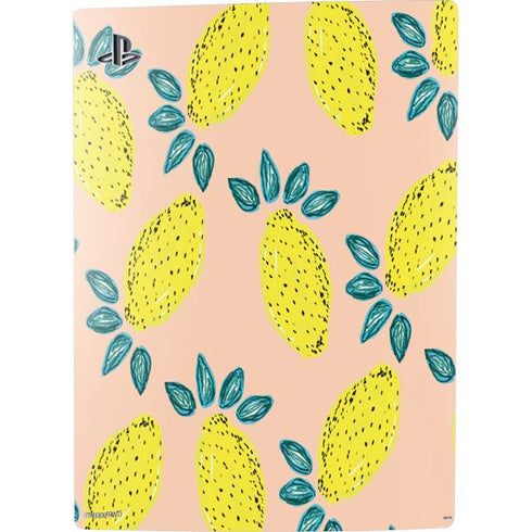 Bouffants and Broken Hearts Lemon Party PS5 Digital Edition Console Skin